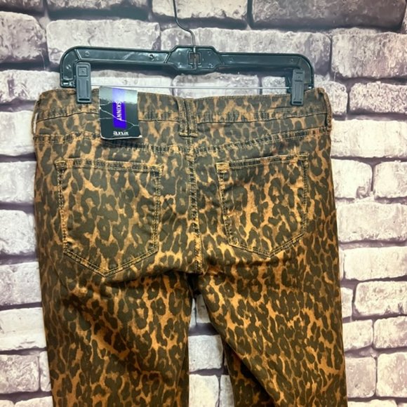 A.N.A. NWT Black & Brown Cheetah Print Pants Size 8(29) - Picture 6 of 8